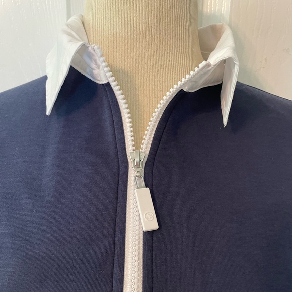 NWT - ADDISON BAY Women's Rugby Sweatshirt Mini Dress, Navy And White, small - Picture 12 of 14